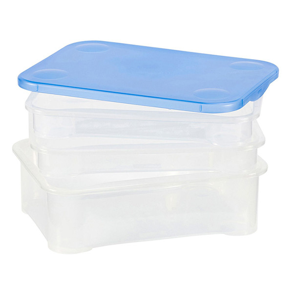 Meat/cheese container (transparent/blue) | Sunware Club Cuisine 216792 - 3