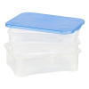 Meat/cheese container (transparent/blue) | Sunware Club Cuisine 216792 - 3