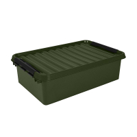 Sunware Q-line recycled green/black storage box, 32 litres 79600688 216578