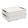 Sunware Q-line transparent rolling storage box, 60 litres 75700609 216760 - 3