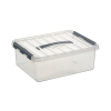 Sunware Q-line transparent storage box, 12 litres