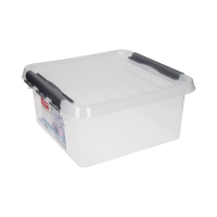Sunware Q-line transparent storage box, 18 litres 81000609 216540