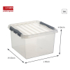 Sunware Q-line transparent storage box, 26 litres 81100609 216541 - 2