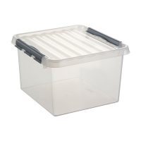Sunware Q-line transparent storage box, 26 litres 81100609 216541