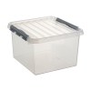 Sunware Q-line transparent storage box, 26 litres 81100609 216541 - 1