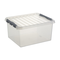 Sunware Q-line transparent storage box, 36 litres 78500609 216536