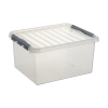 Sunware Q-line transparent storage box, 36 litres