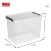 Sunware Q-line transparent storage box, 72 litres 83600609 216539 - 2
