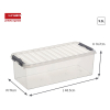 Sunware Q-line transparent storage box, 9.5 litres 82300609 216534 - 2