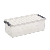 Sunware Q-line transparent storage box, 9.5 litres 82300609 216534