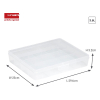 Sunware Q-line transparent storage box divider, 16 compartments 83700409 216523 - 2