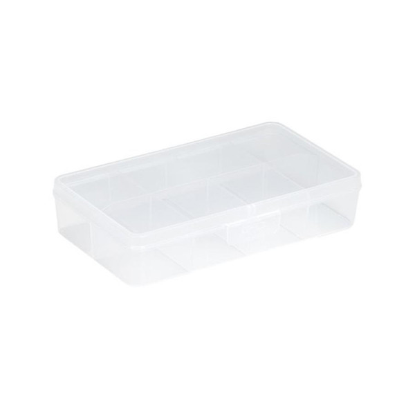 Sunware Q-line transparent storage box divider, 8 compartments 84400409 216522 - 1