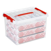 Sunware Q-line transparent storage box for Christmas decorations, 22 litres 78821605 216571