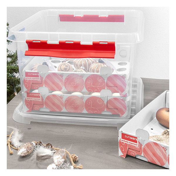 Sunware Q-line transparent storage box for Christmas decorations, 26 litres 81411605 216570 - 4