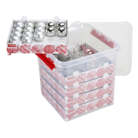 Sunware Q-line transparent storage box for Christmas decorations, 38 litres 81311605 216569