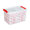 Sunware Q-line transparent storage box for Christmas decorations, 62 litres