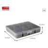 Sunware Q-line transparent storage box with 10 containers, 3.6 litres 83910409 216764 - 2