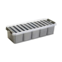 Sunware Q-line transparent storage box with 7 containers, 3.5 litres 82110609 216763