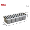 Sunware Q-line transparent storage box with 7 containers, 3.5 litres 82110609 216763 - 2