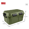 Sunware Q-line waterproof green/black storage box, 130 litres 83330112 216759 - 2