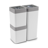 Sunware Sigma Home white/grey storage canister set, 0.6 & 1.4 litres 99942681 216780