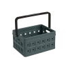 Sunware Square  anthracite/black folding crate with handle, 24 litres