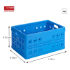 Sunware Square blue folding crate, 46 litres 57300611 216552 - 2