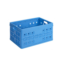 Sunware Square blue folding crate, 46 litres 57300611 216552