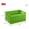 Sunware Square  natural green folding crate, 32 litre 57000661 216548 - 2
