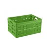 Sunware Square nature-green folding crate, 46 litres