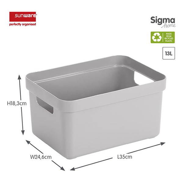 Storage box (13 litre, grey) | Sunware Sigma Home 216765 - 2
