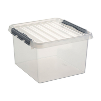Storage box 26L | transparent | Sunware Q-line 216541