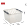 Storage box 26L | transparent | Sunware Q-line 216541 - 2