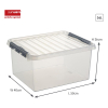 Storage box 36L | transparent | Sunware Q-line 216536 - 2