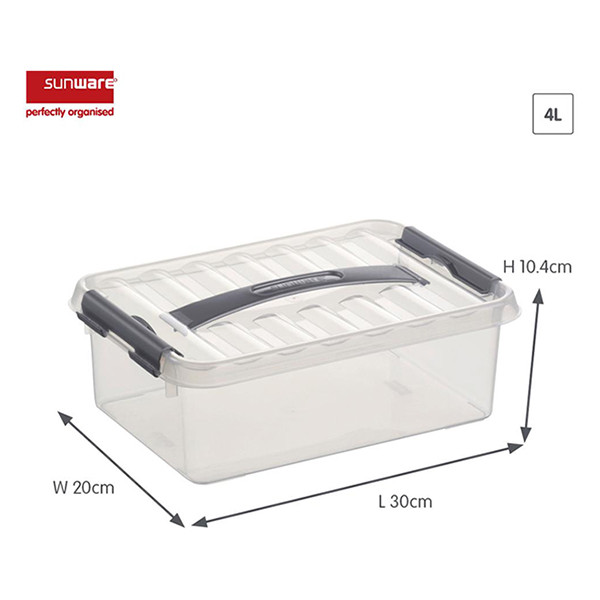 Storage box 4L | transparent | Sunware Q-line 216528 - 2