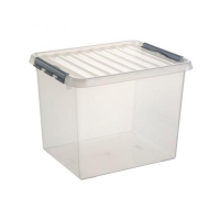 Storage box 52L | transparent | Sunware Q-line 216537