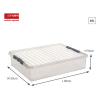 Storage box 60L | transparent | Sunware Q-line 216543 - 2
