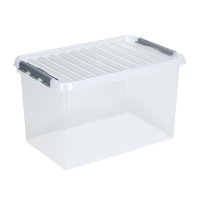 Storage box 62L | transparent | Sunware Q-line 216538