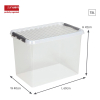 Storage box 72L | transparent | Sunware Q-line 216539 - 2