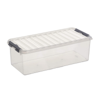 Storage box 9.5L | transparent | Sunware Q-line 216534