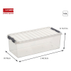Storage box 9.5L | transparent | Sunware Q-line 216534 - 2