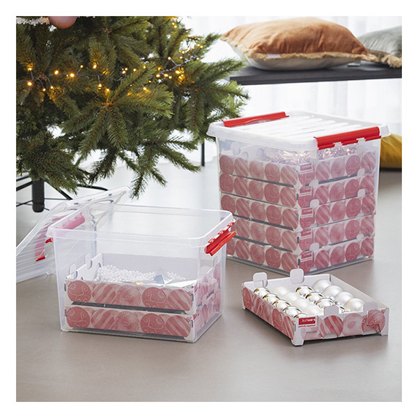Storage box for Christmas decorations 22L | transparent | Sunware Q-line 216571 - 4