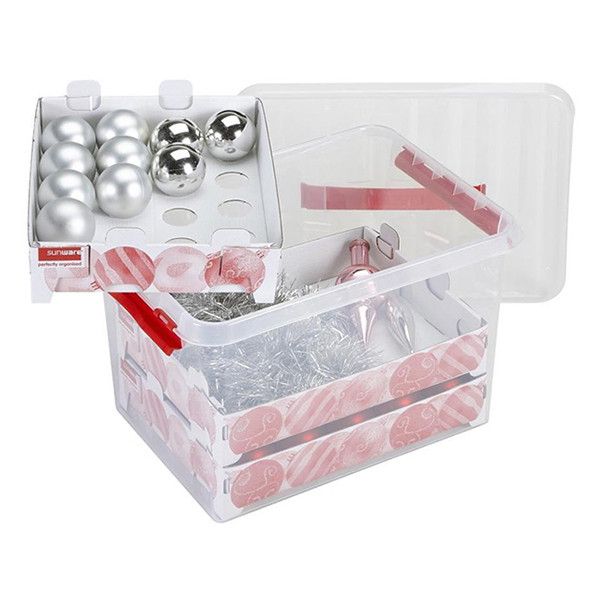 Storage box for Christmas decorations 22L | transparent | Sunware Q-line 216571 - 5