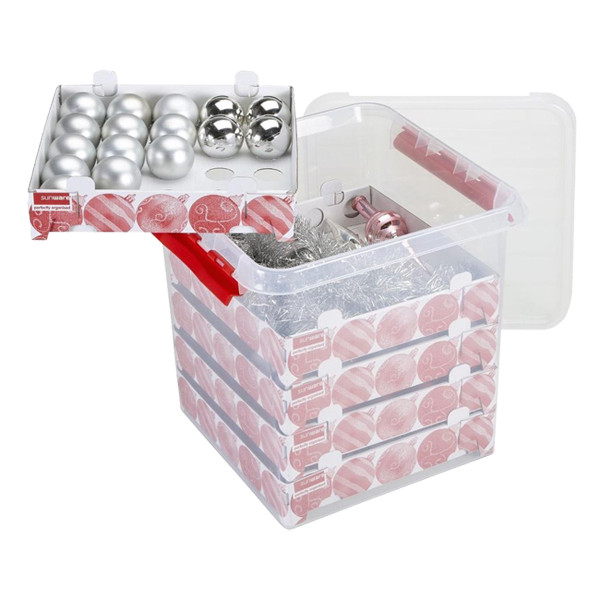 Storage box for Christmas decorations 38L | transparent | Sunware Q-line 216569 - 1