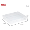 Storage box with 16 compartments | transparent | Sunware Q-line 216523 - 2