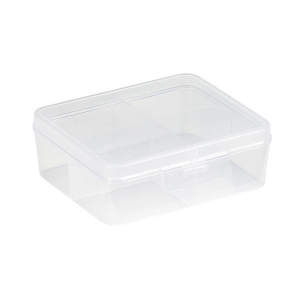 Storage box with 4 compartments | transparent | Sunware Q-line 216521 - 1