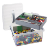 Storage box with insert 15L | transparent | Sunware Q-line 216761 - 3