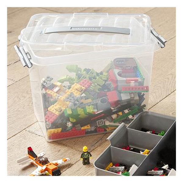 Storage box with insert 9L | transparent | Sunware Q-line 216762 - 4