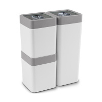 Storage canister set 0.6 + 1.4L | white/grey | Sunware Sigma Home 216780
