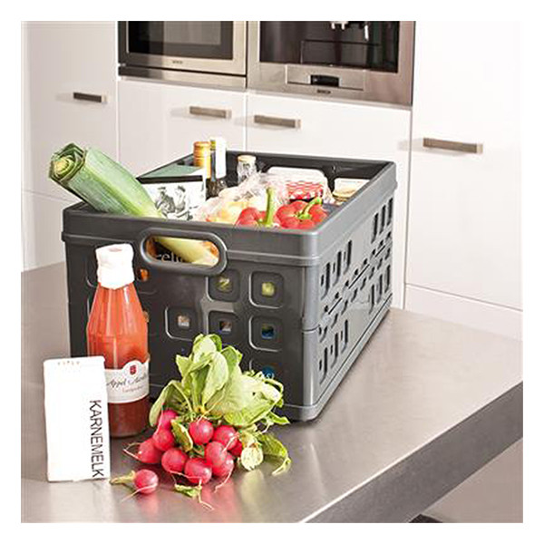 Storage crate (32 litre, grey) | Sunware Folding 216547 - 3